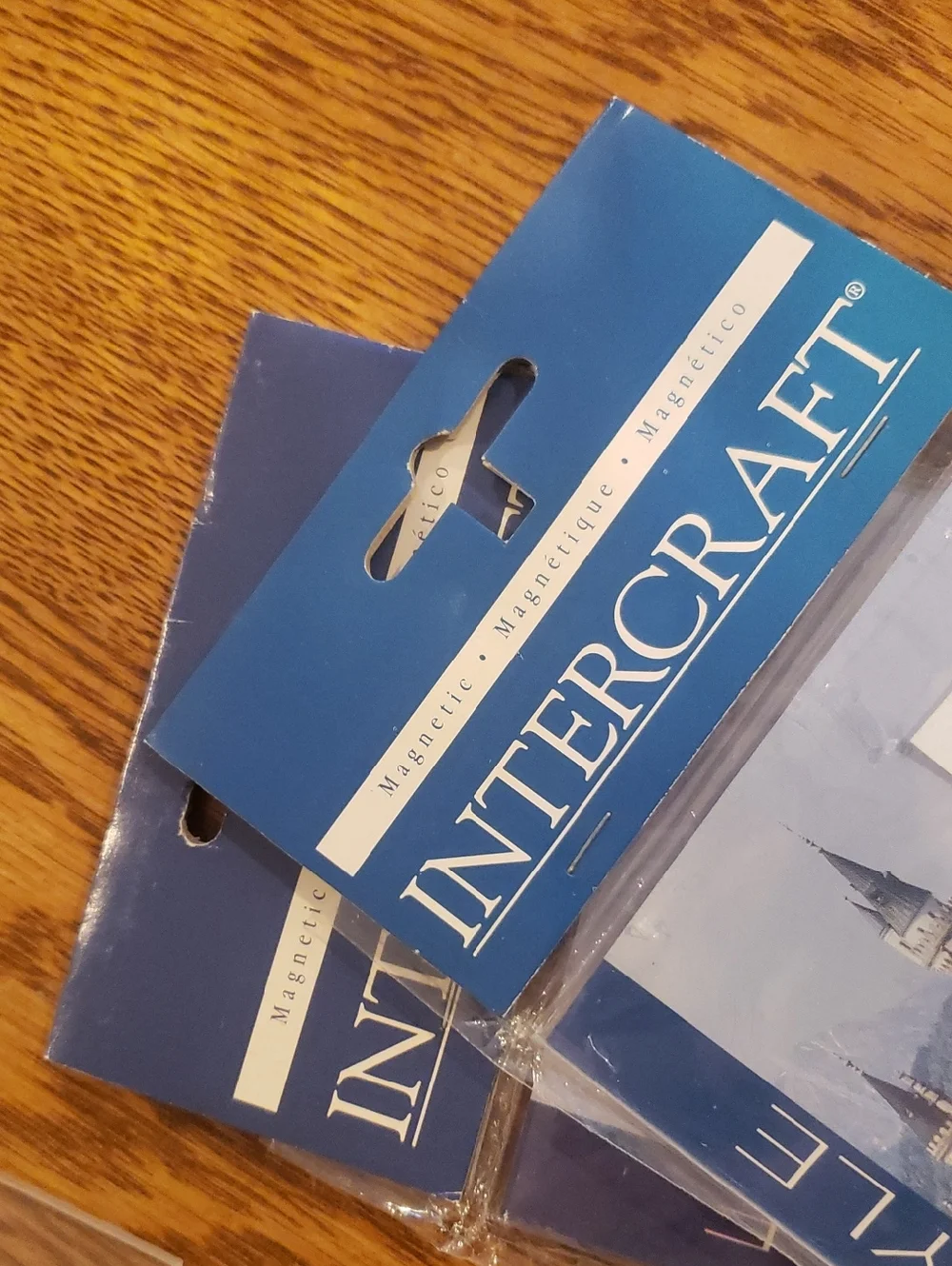 NWT (5)/used (4): Intercraft Clear Acrylic Magnetic 4x6 Photo Frames (9 Total)